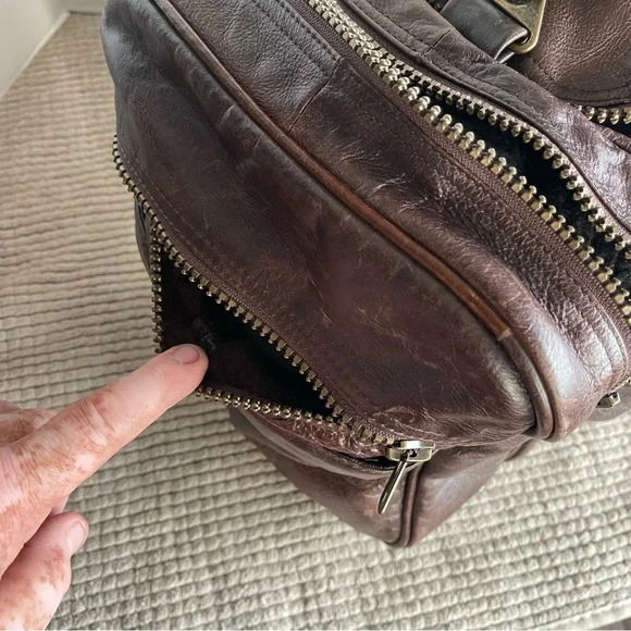 LEATHER SIDE POCKET DUFFEL - Picture 12 of 16